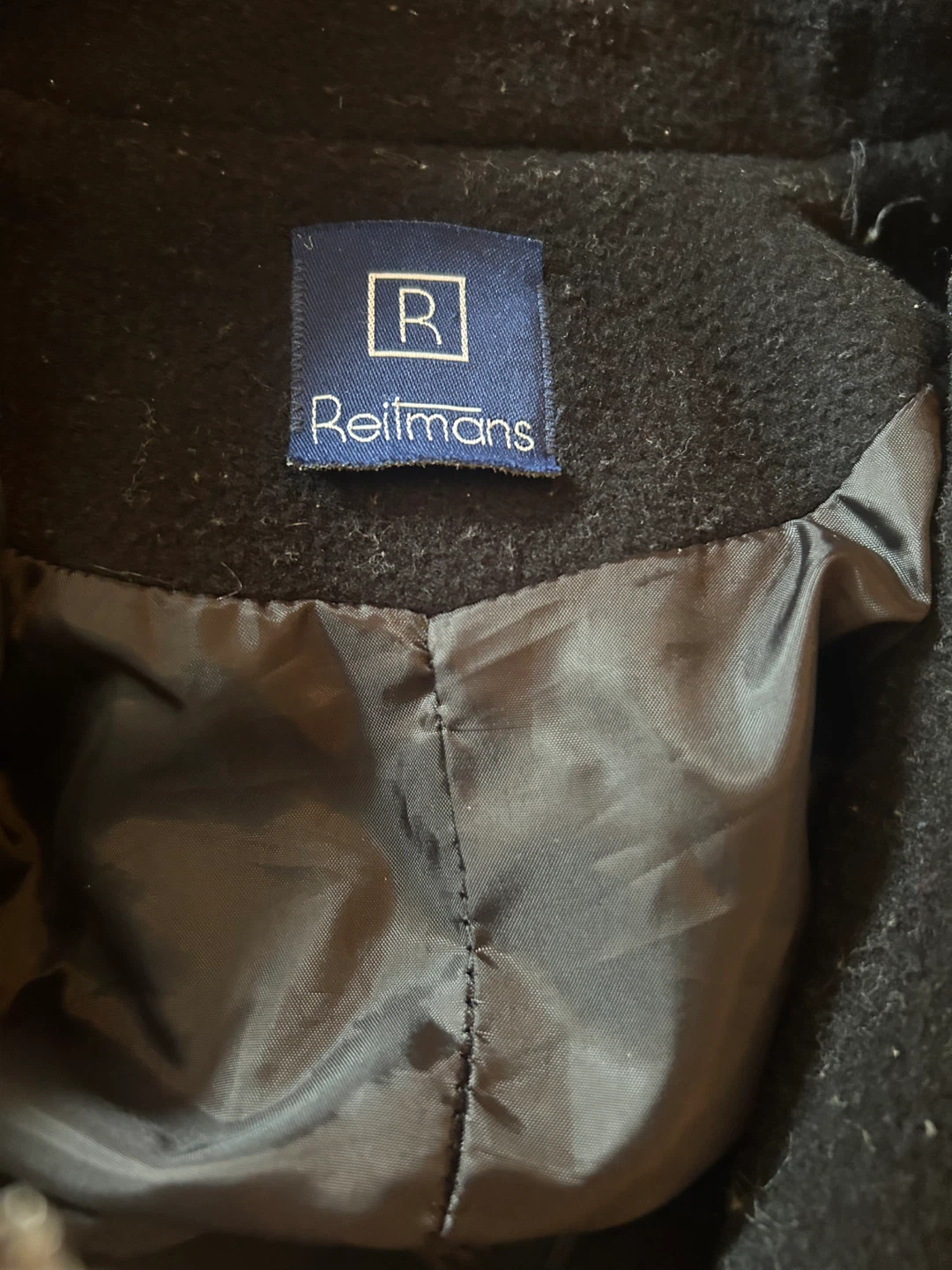 Reitmans Black Double-Breasted Wool Coat - photo 2