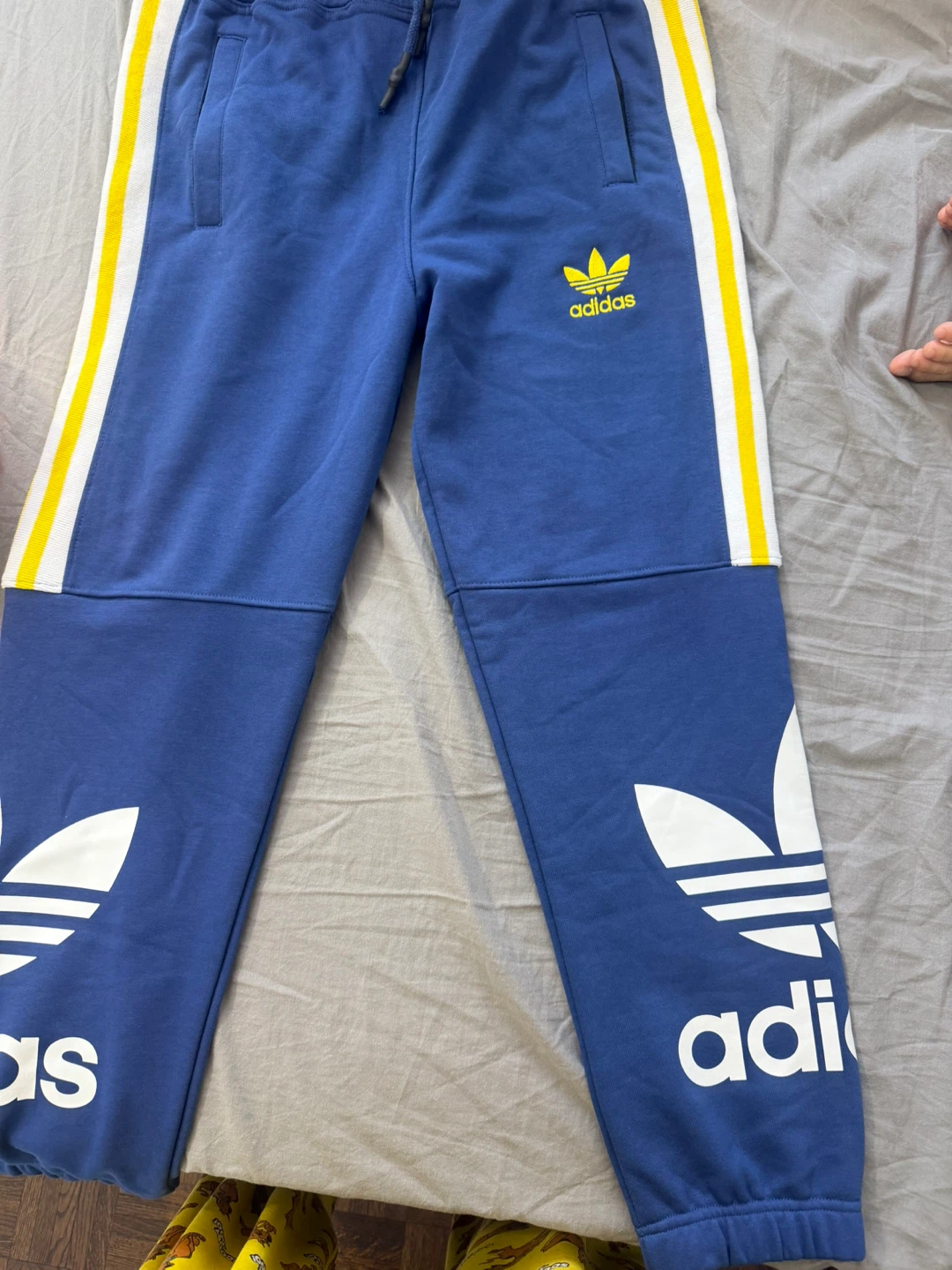 Adidas Blue Joggers - Size M