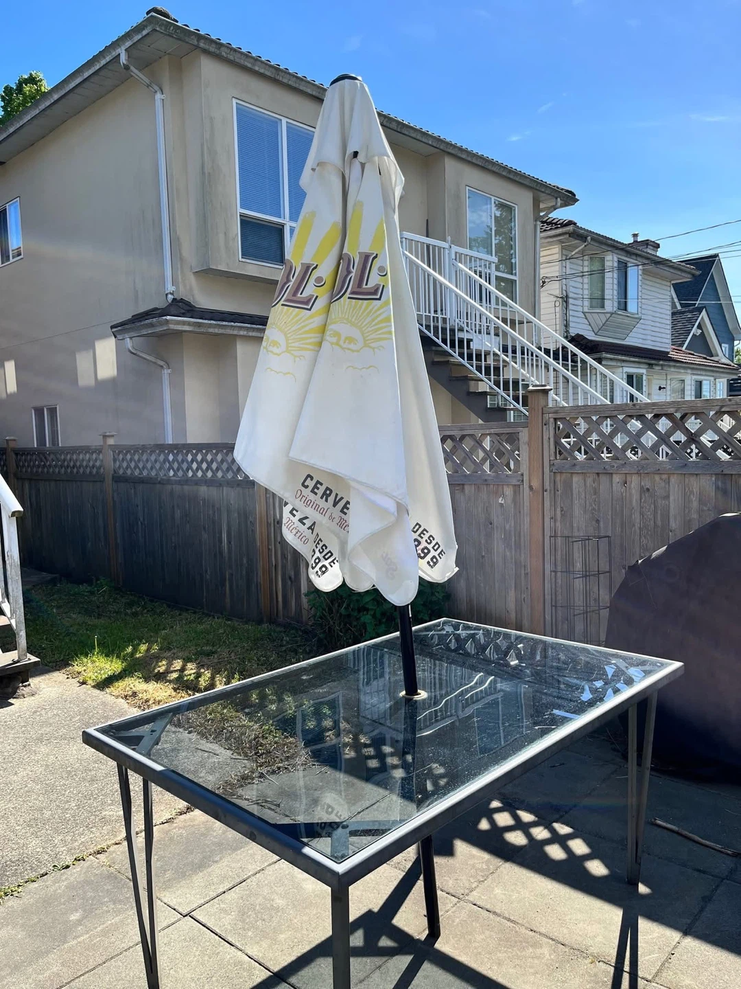 Glass Top Patio Table - photo 2
