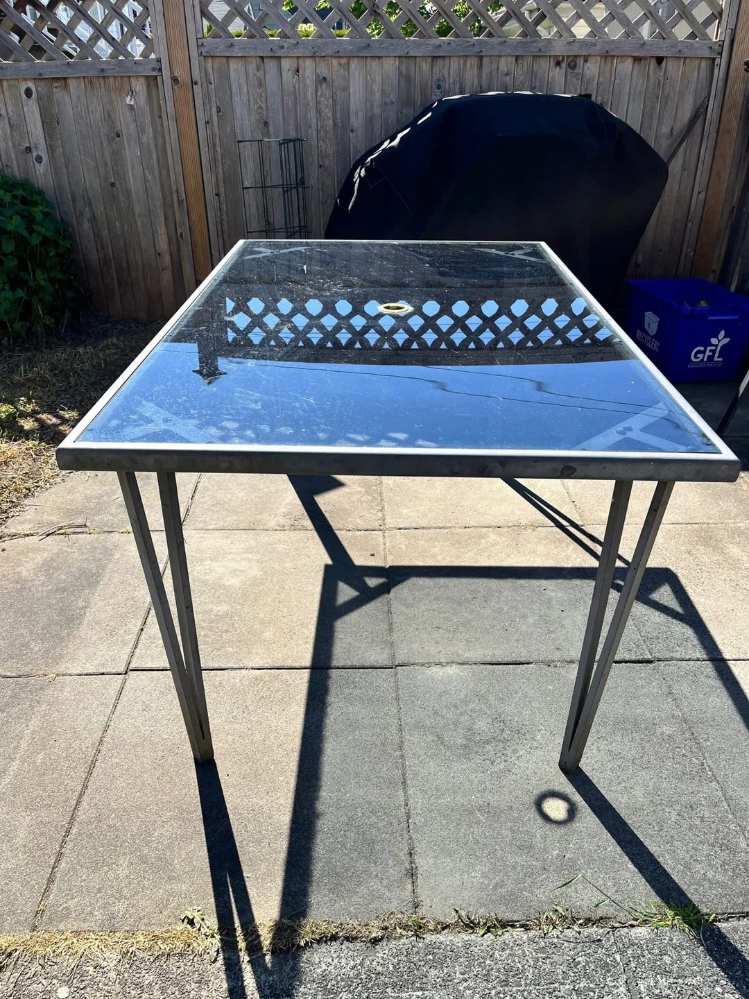 Glass Top Patio Table - photo 4