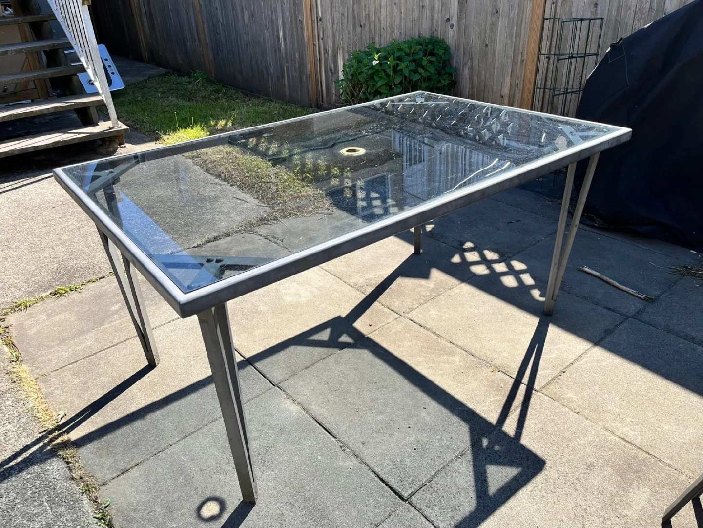 Glass Top Patio Table - photo 3