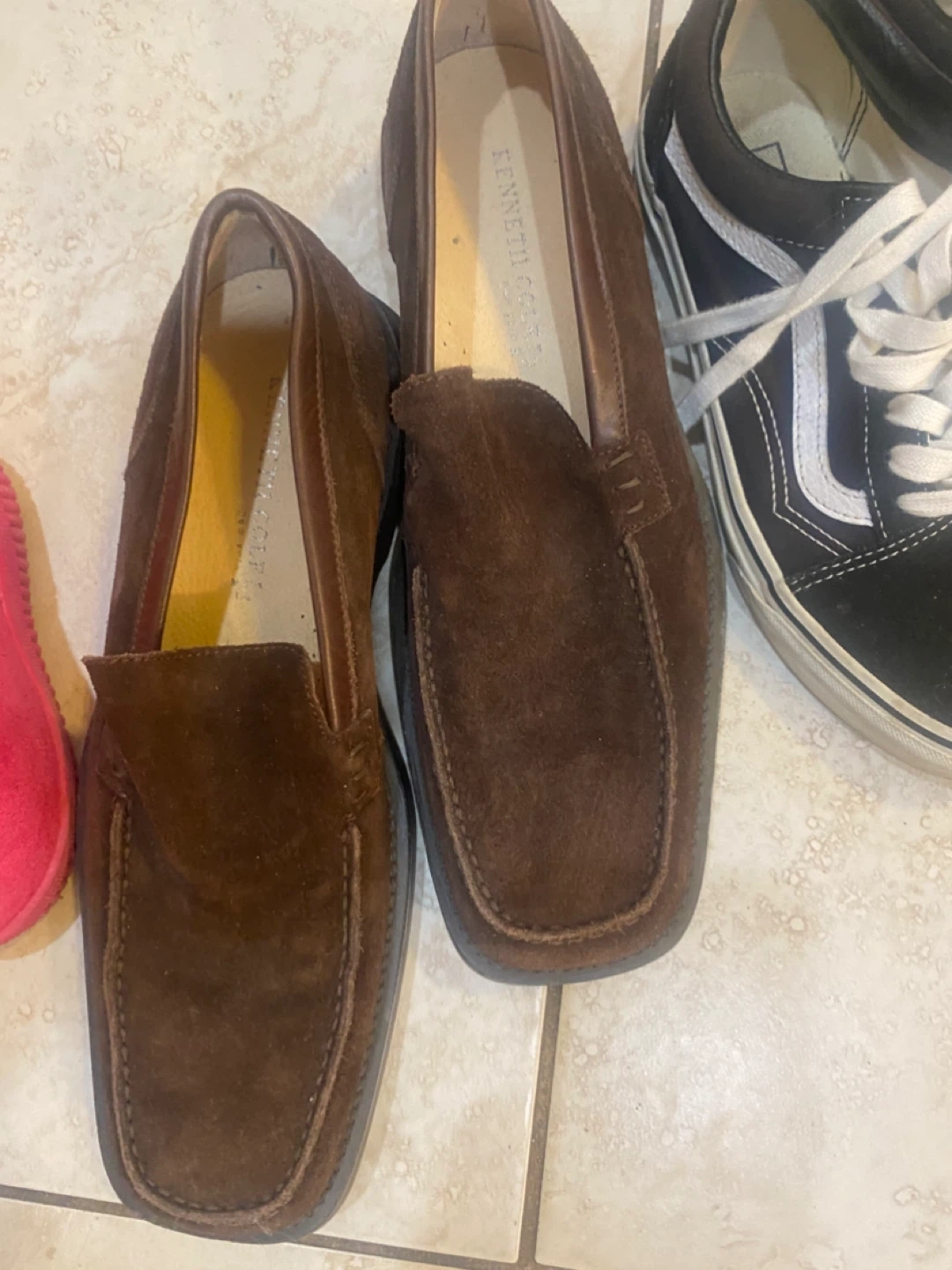 Kenneth Cole Brown Suede Loafers