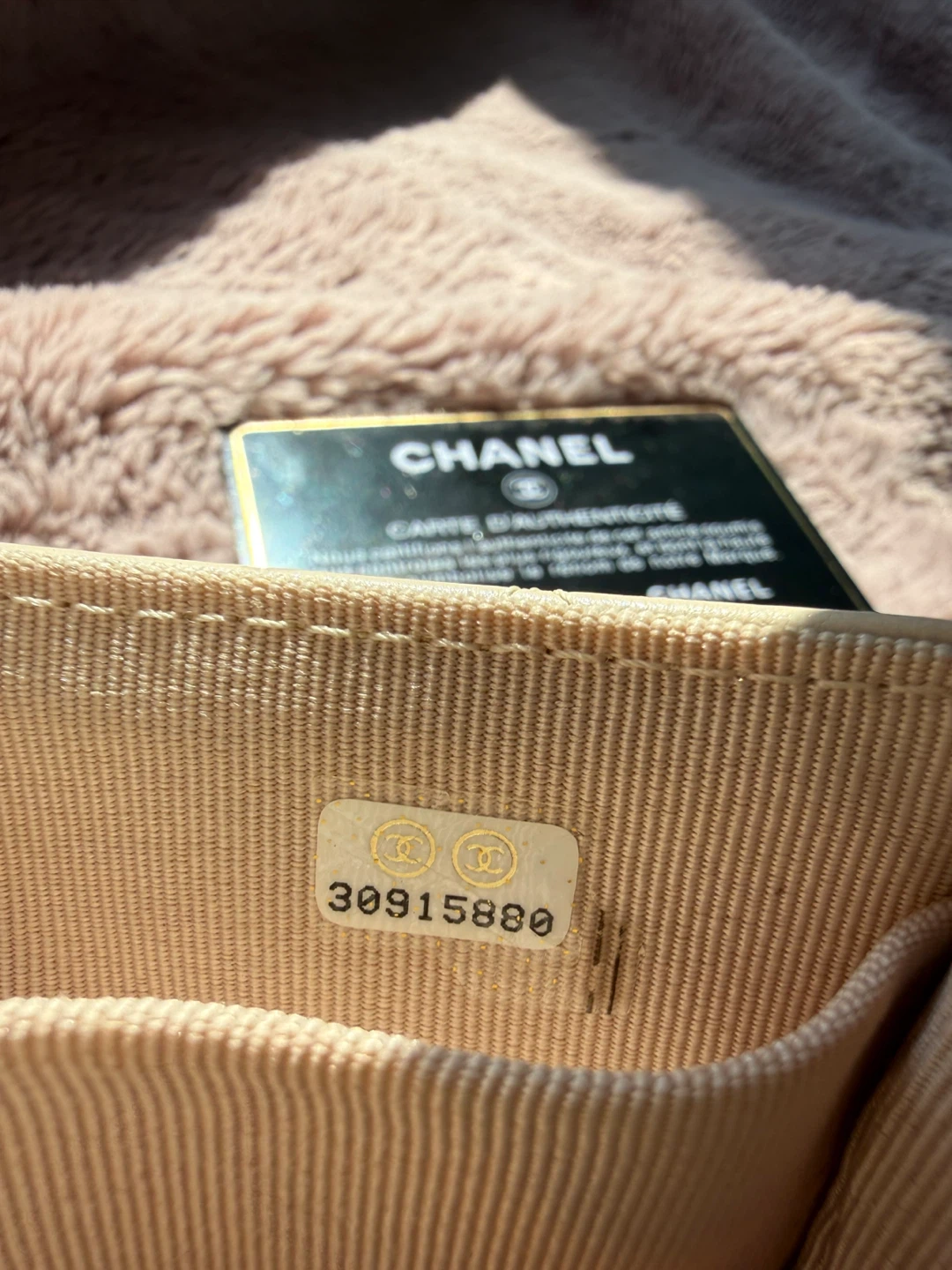 Chanel mini top handle card holder on chain - photo 5
