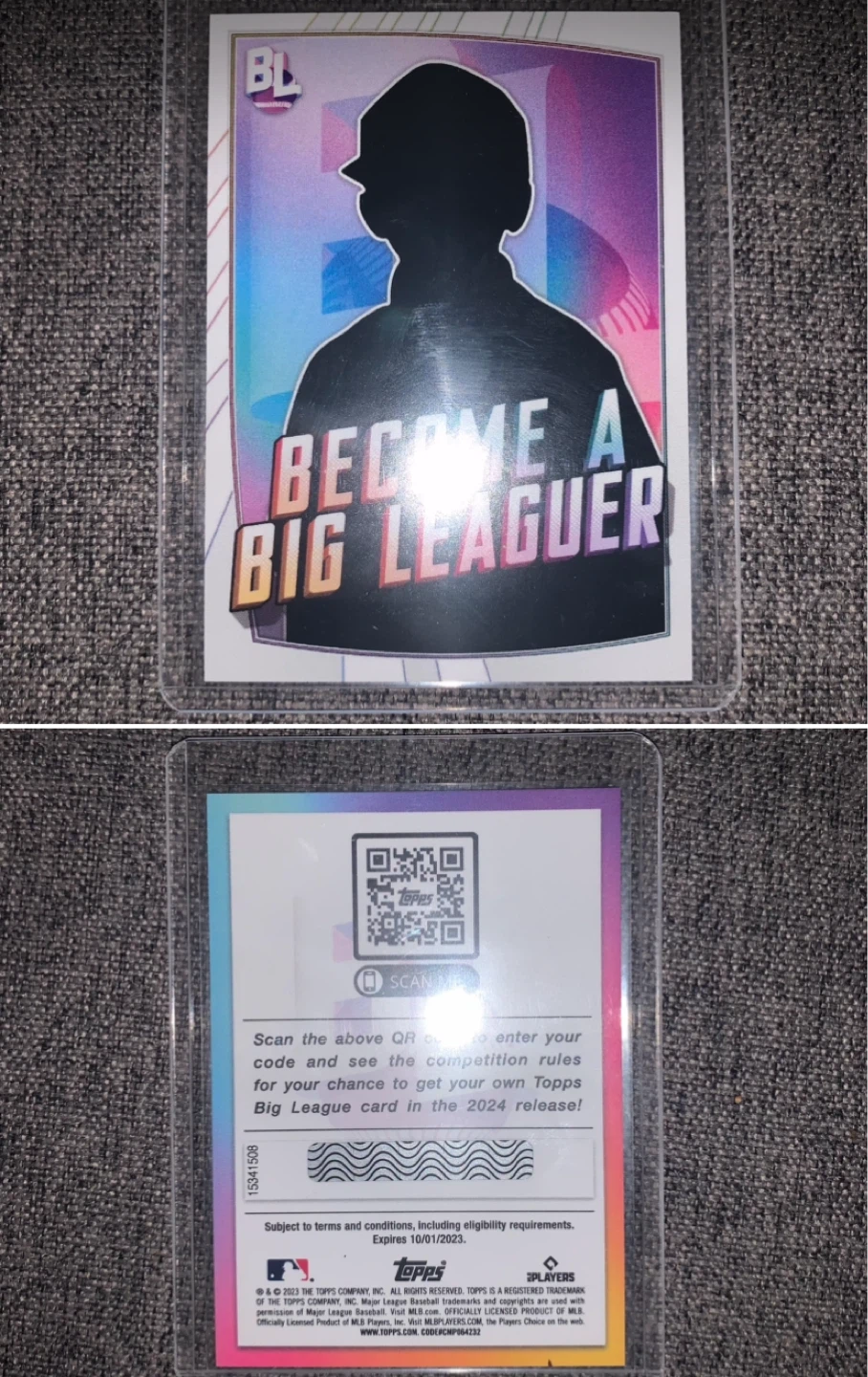 Topps Baseball Card - Become a Big Leaguer