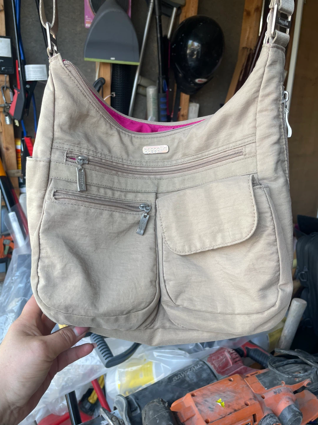 Bagallini Tan Crossbody Bag