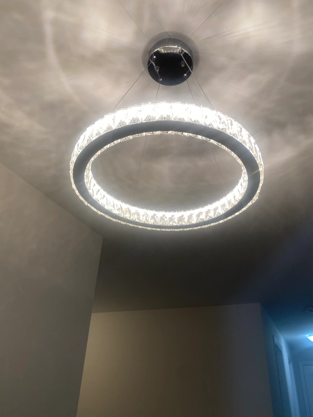 Modern Crystal Ring Chandelier Pendant Light - photo 3