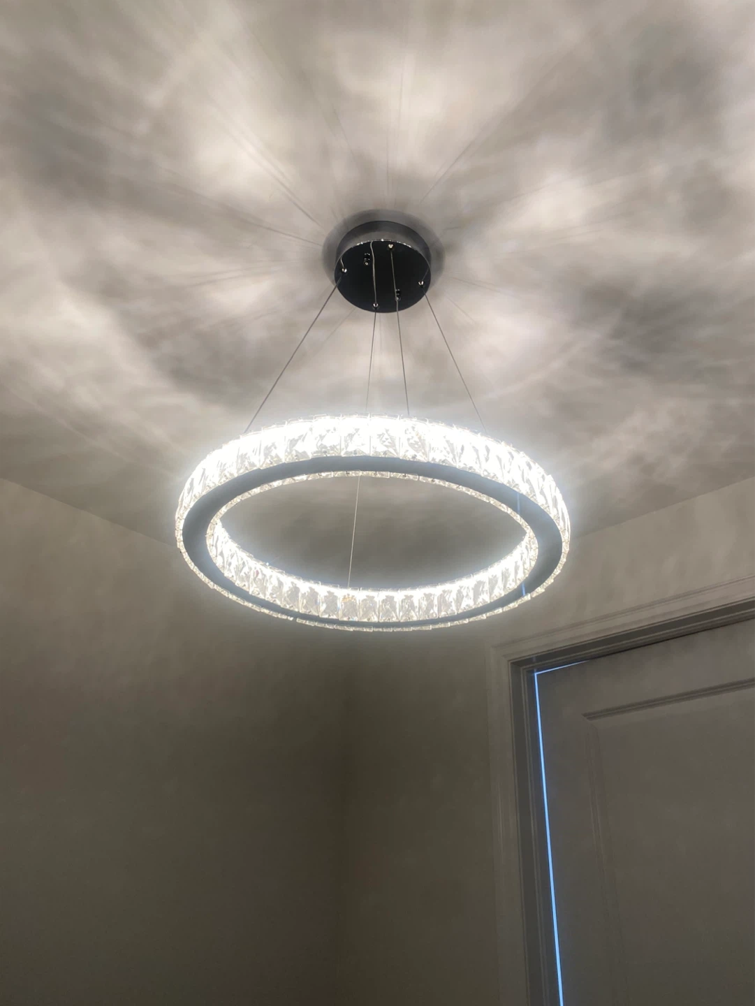 Modern Crystal Ring Chandelier Pendant Light - photo 2