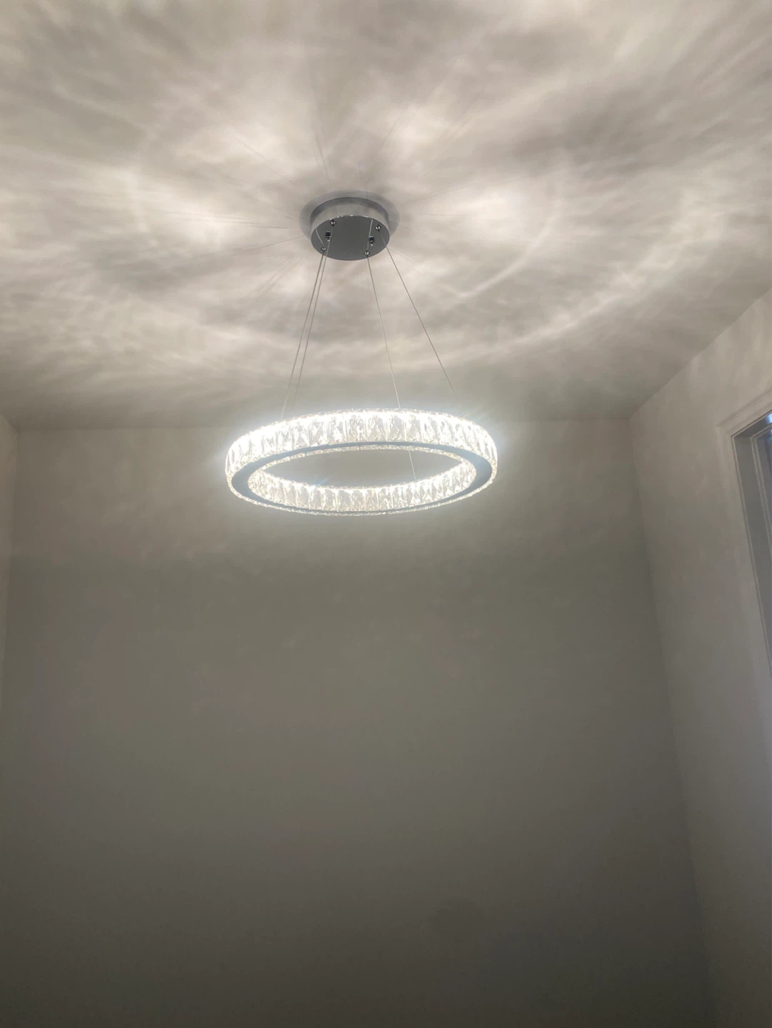 Modern Crystal Ring Chandelier Pendant Light
