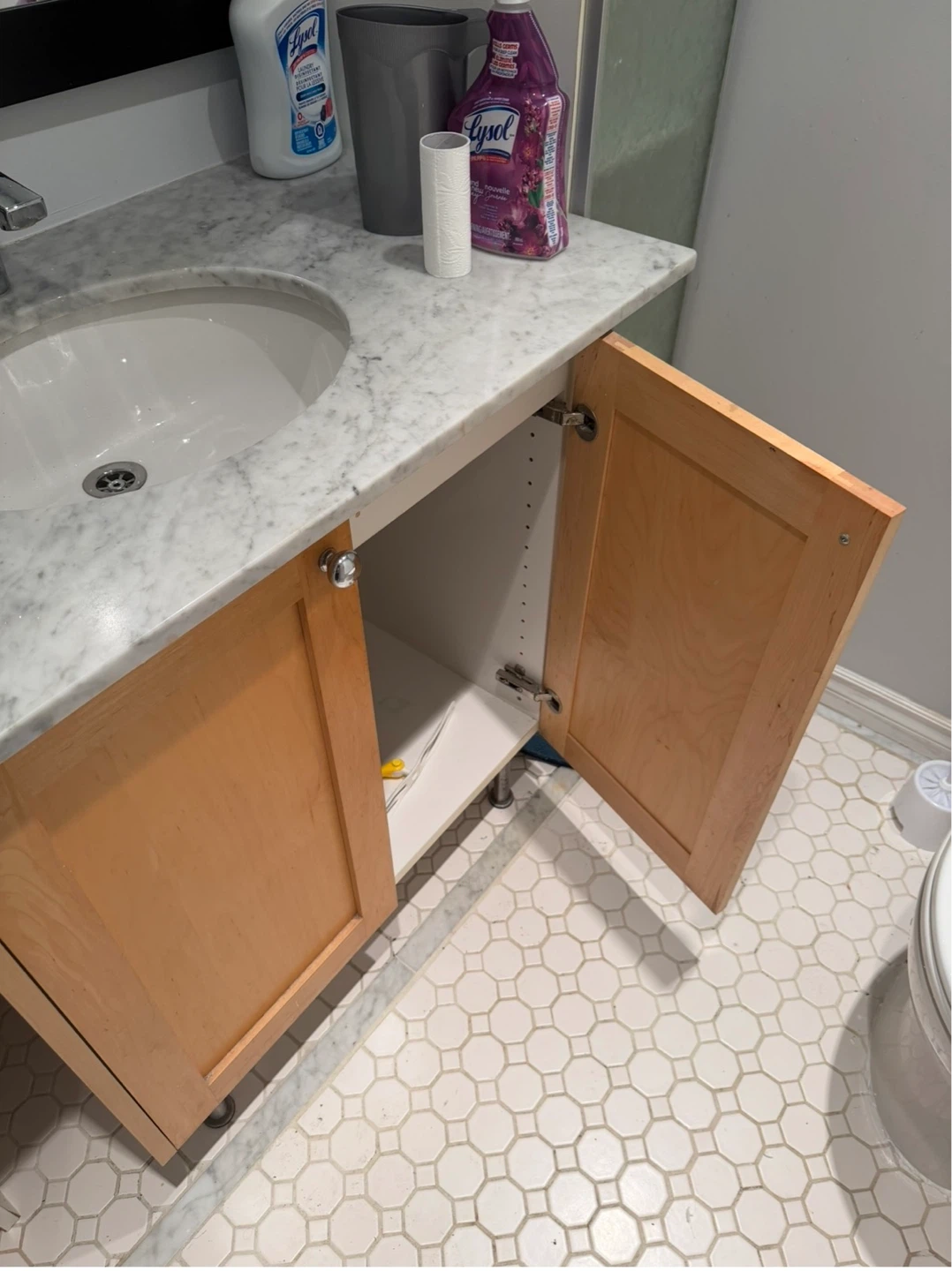 Maple Vanity with Marble Countertop - photo 2