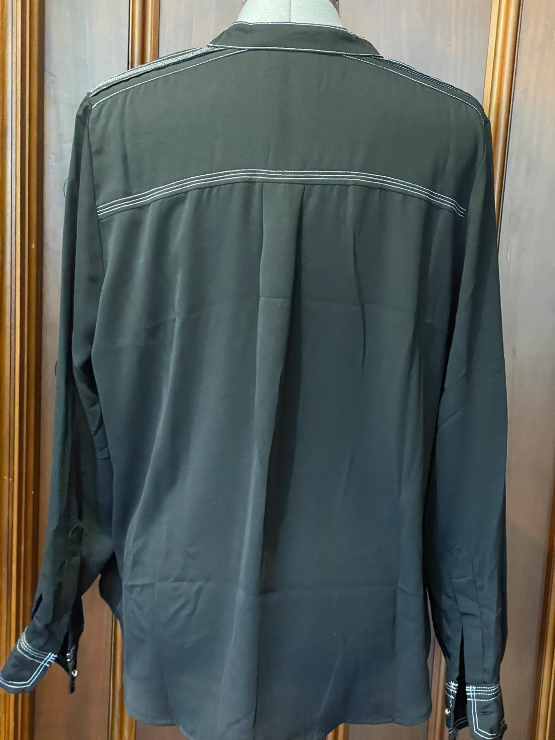 Mango Suit Women's Black Blouse - Size L - photo 2