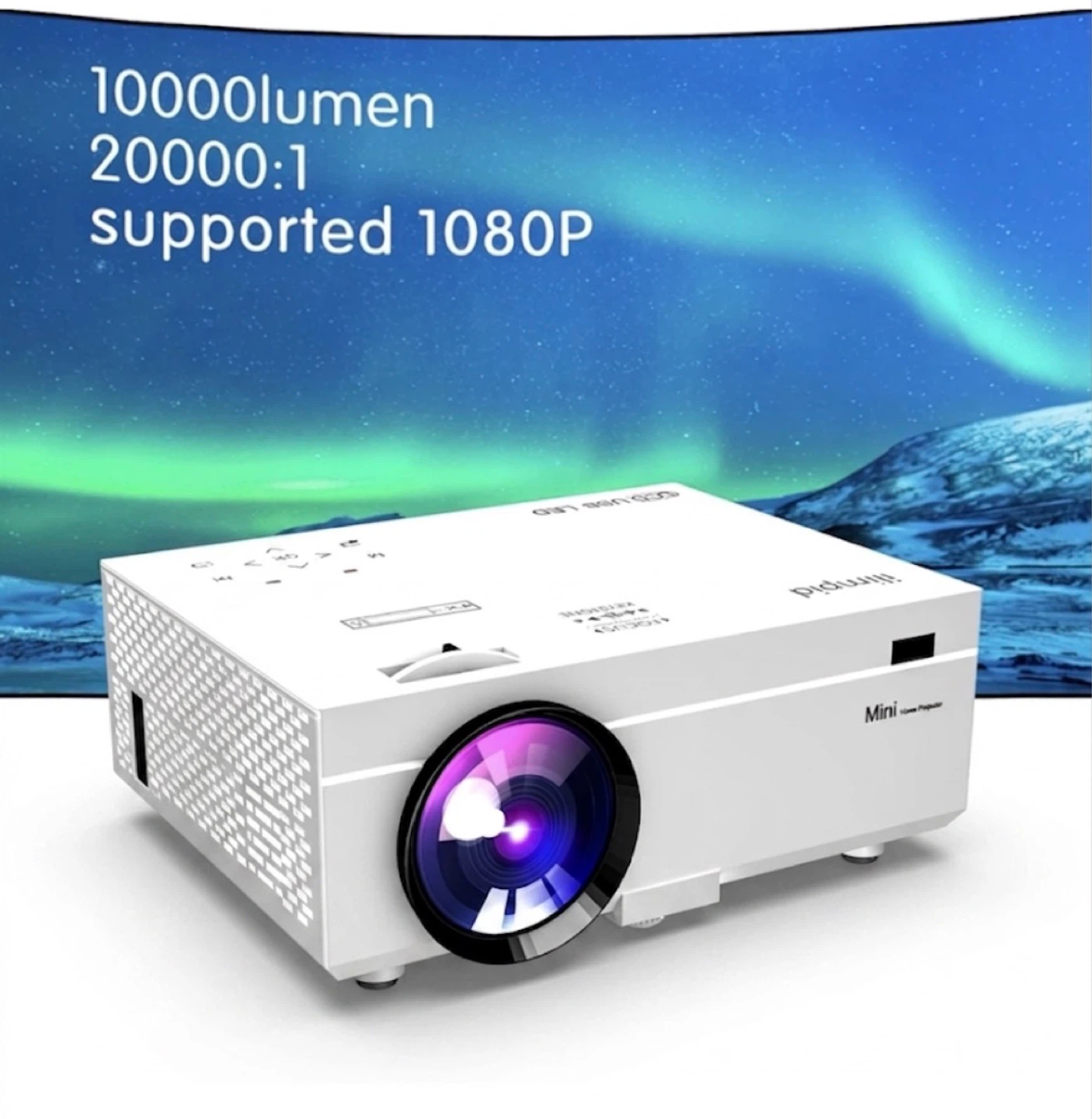Portable Mini Projector - HD 1080P - Brand new