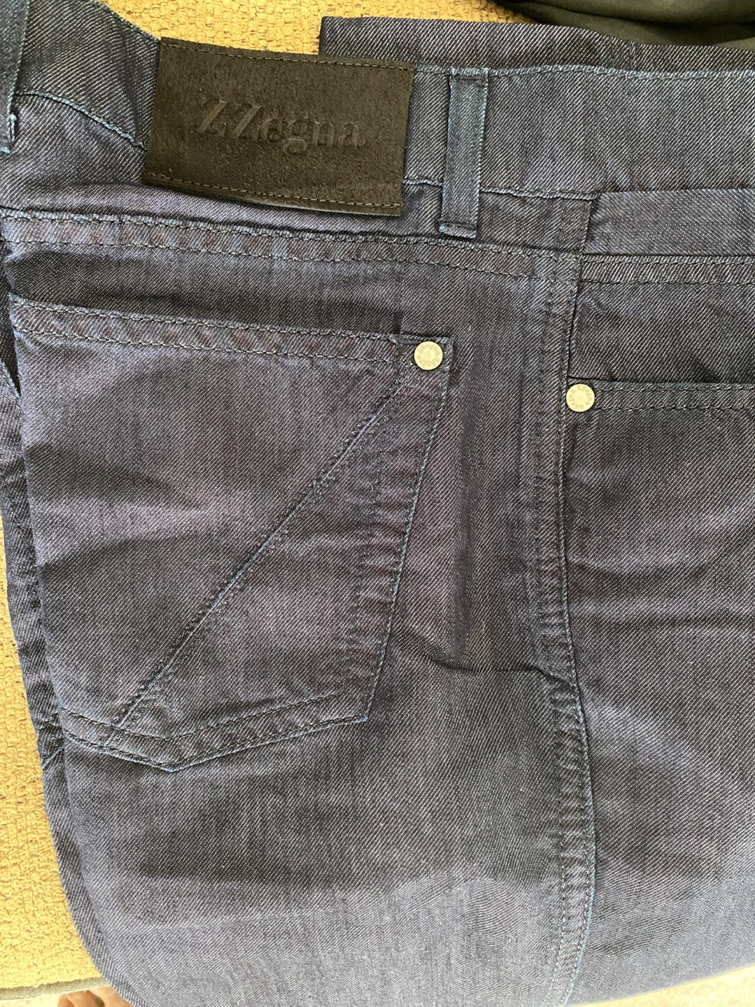 Z Zegna Cotton Silk Denim Jeans Size 32 - photo 3