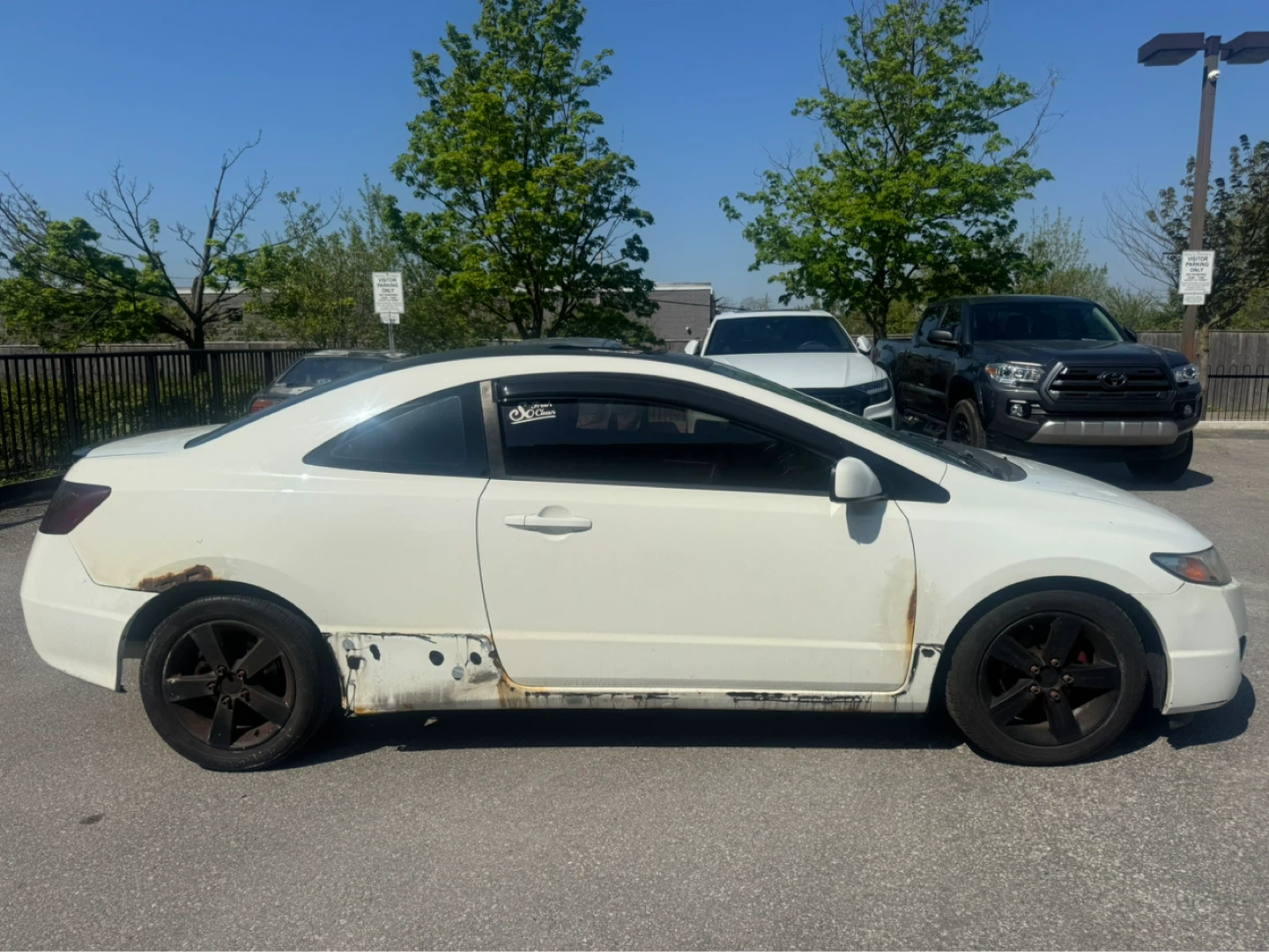 White 2009 Honda Civic Coupe ex - photo 2