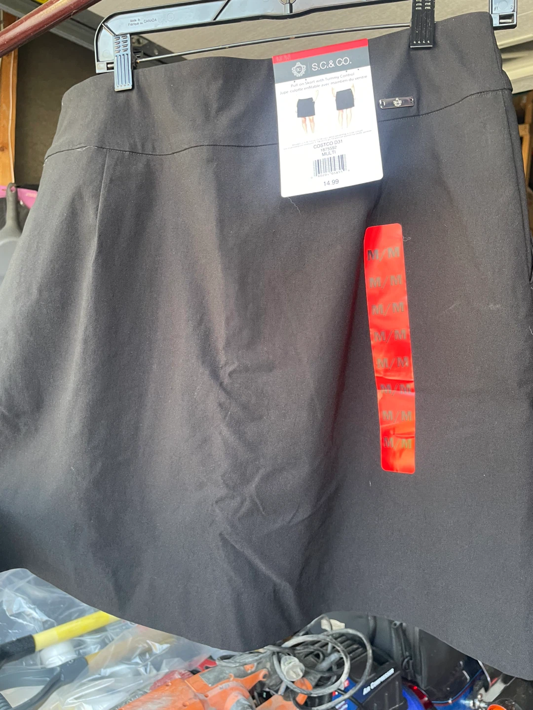 S.C. & Co. Black Pull-on Skort with Tummy Control - Size M - photo 3
