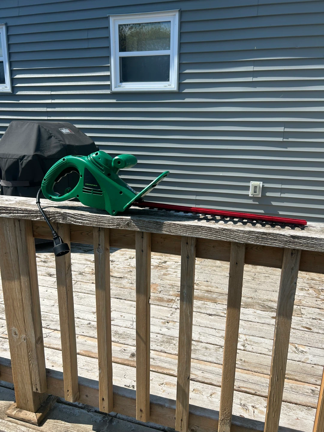 Green Electric Hedge Trimmer