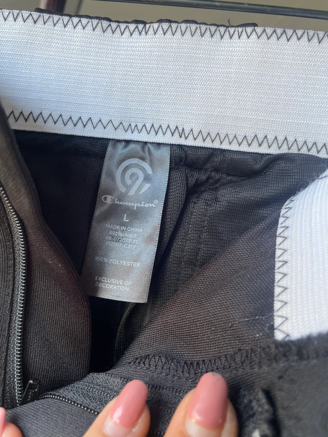 Champion C9 Women's Black Polyester Athletic Pants Size L - photo 4
