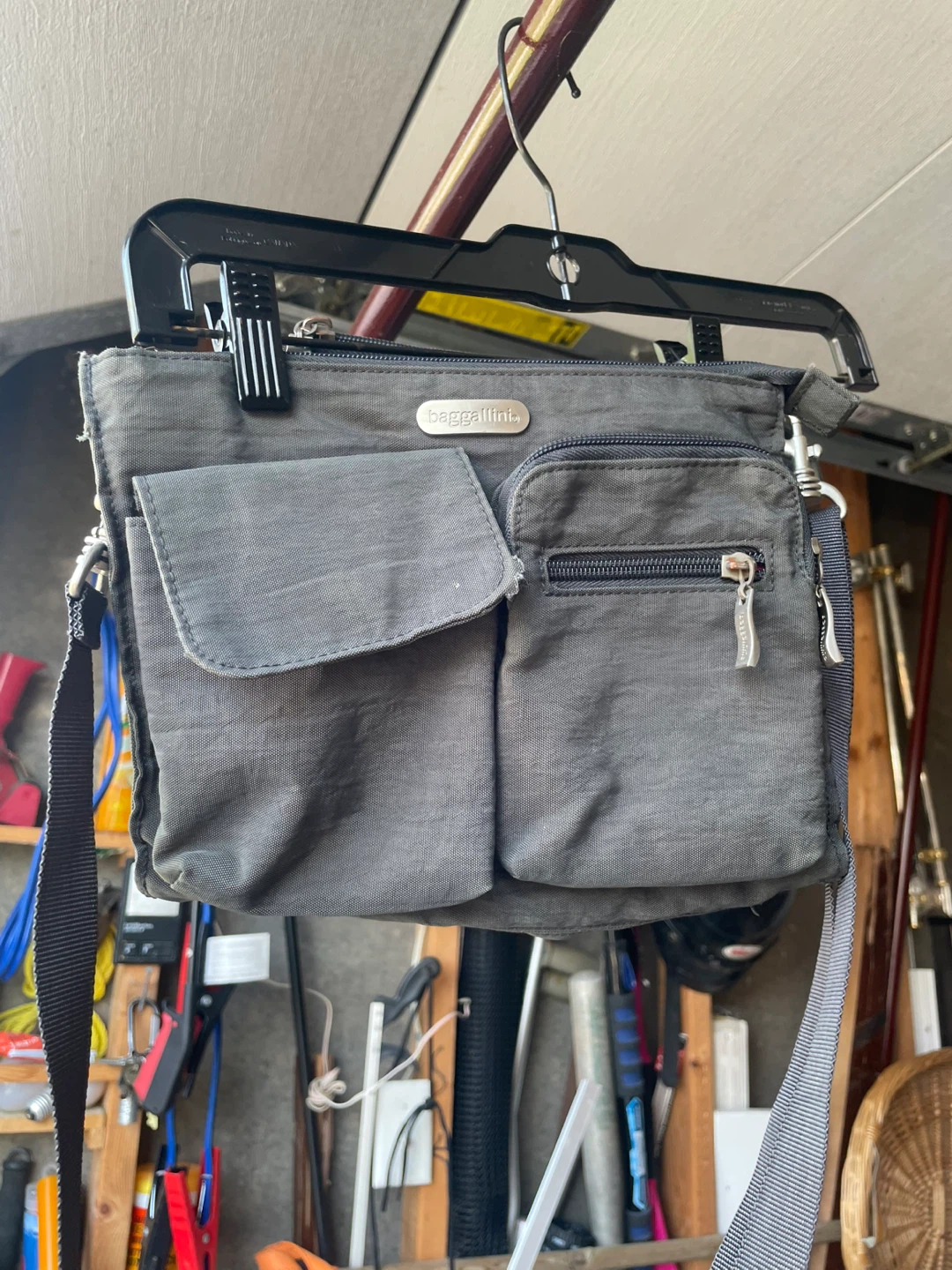 Bagallini Grey Crossbody Bag