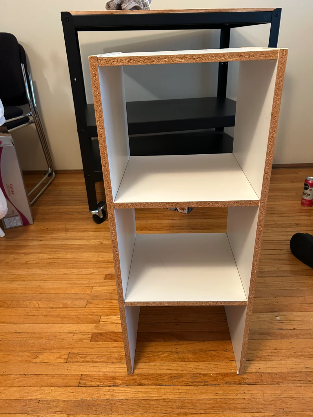 White 3-Shelf Storage Unit - photo 2