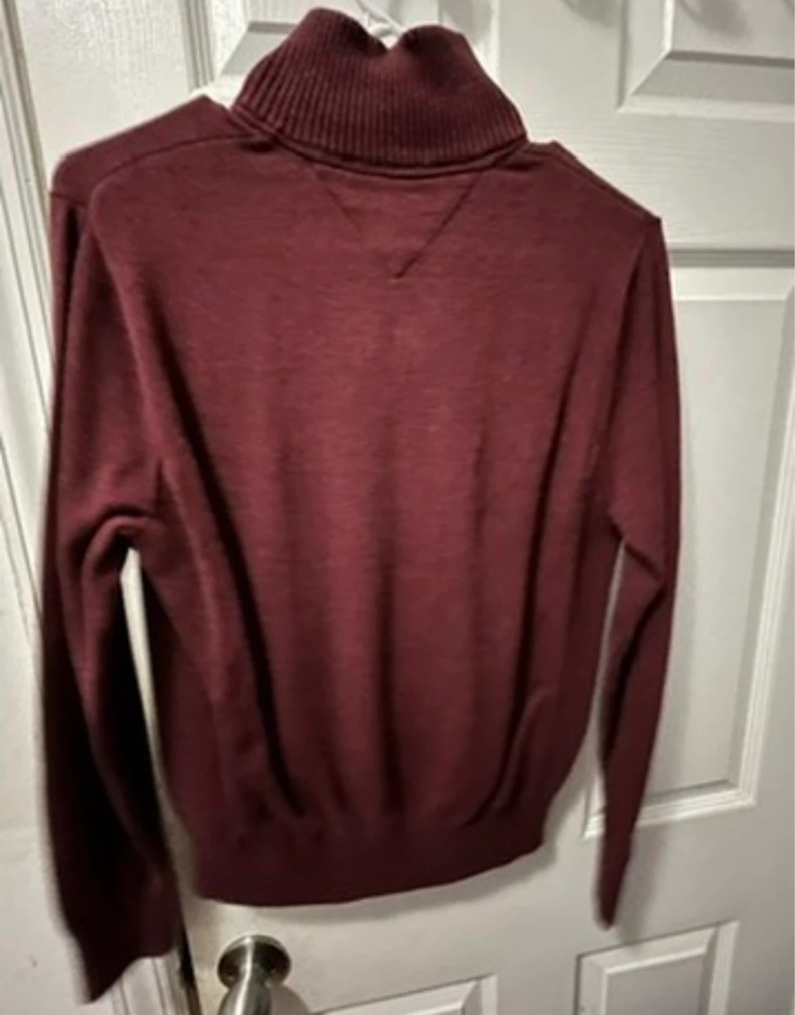 Tommy Hilfiger Quarter Zip Sweater - Maroon - photo 2