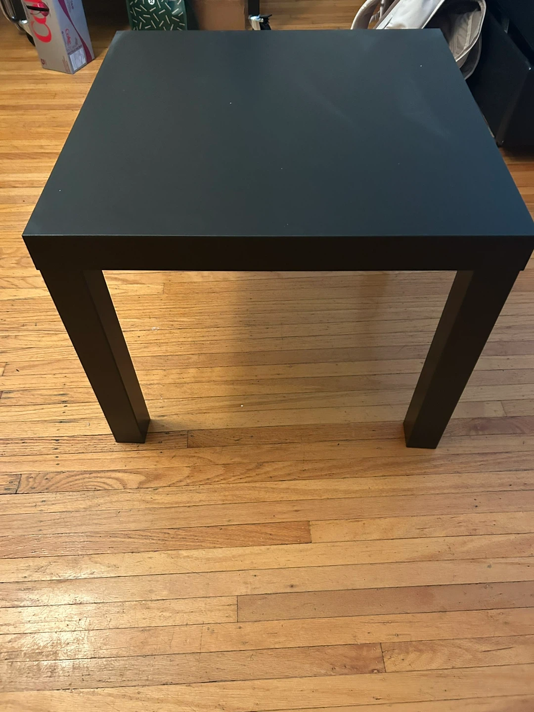 Black square side table - photo 3
