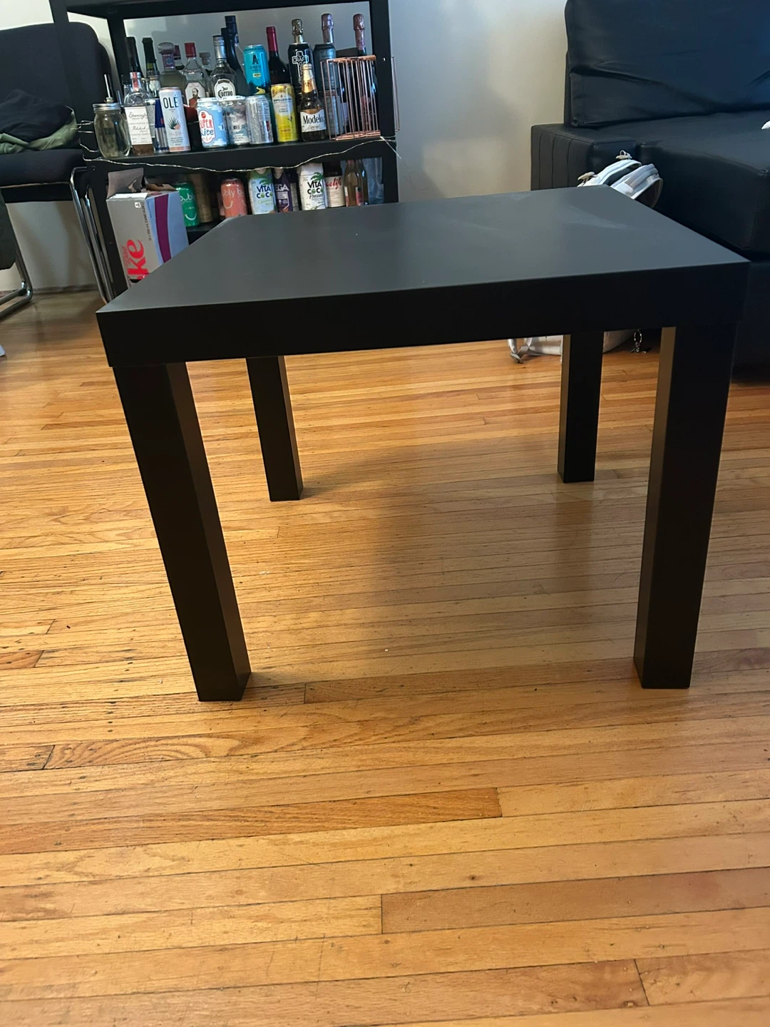 Black square side table - photo 2