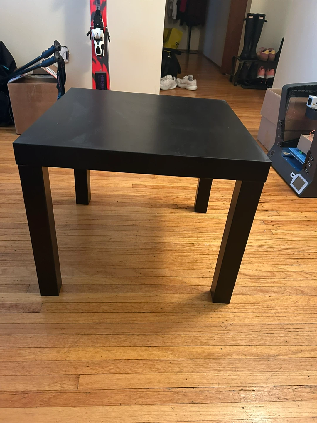 Black square side table - photo 4