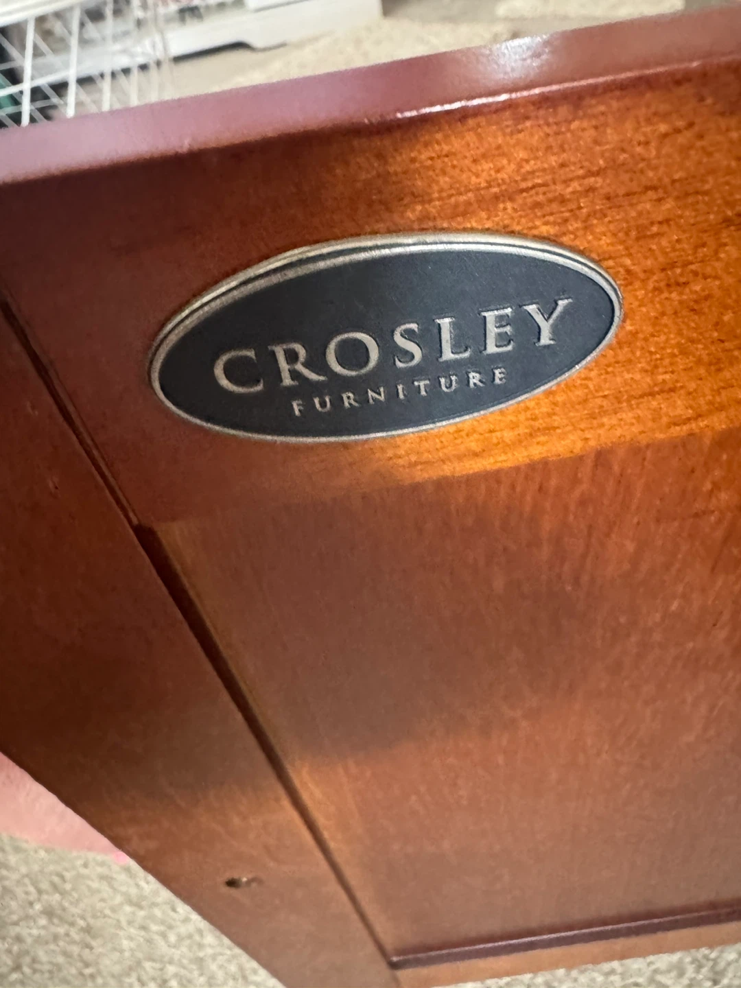 Crosley Furniture Cherry Wood Media Console Cabinet - photo 5