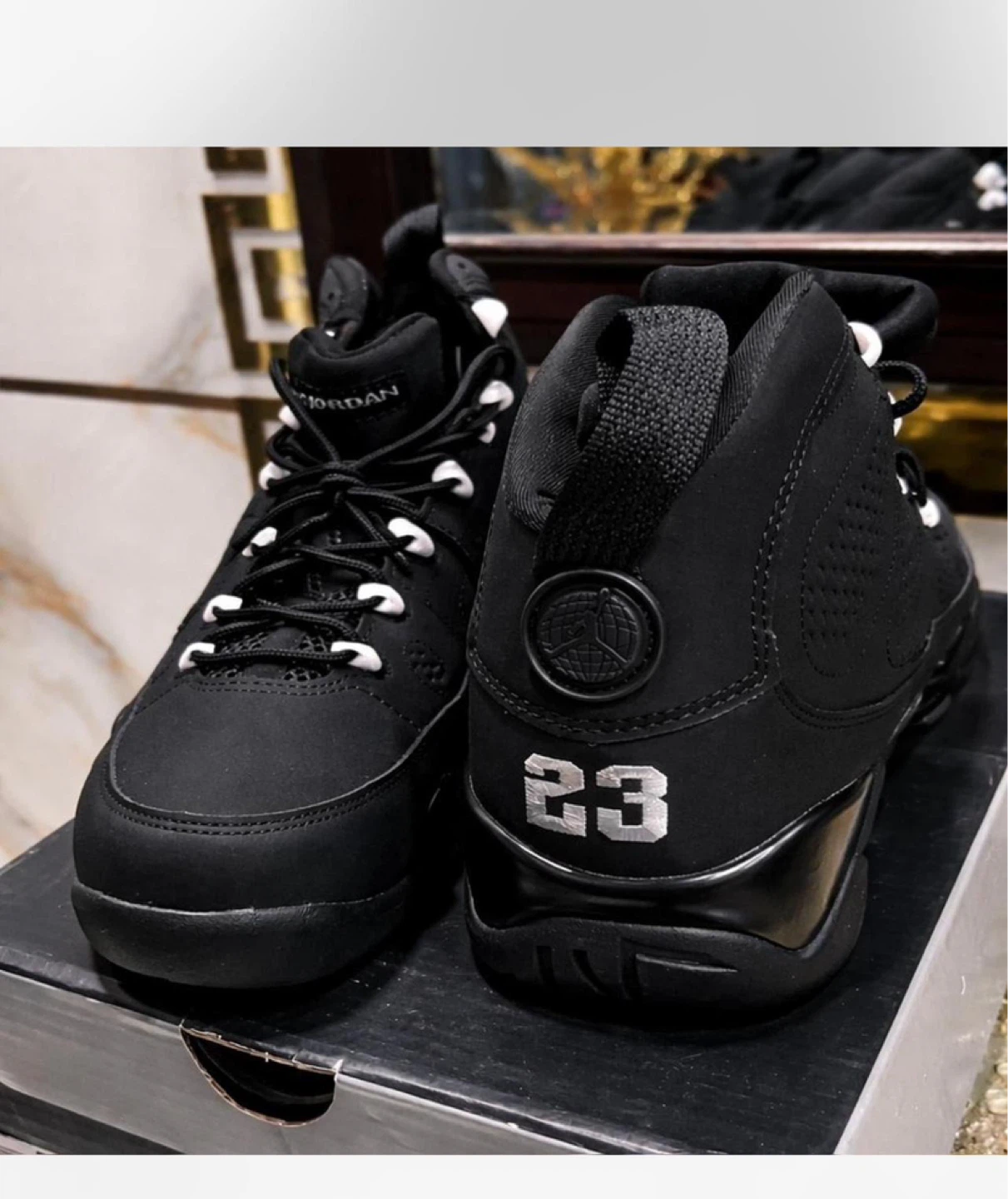 Air Jordan 9 Retro "23" Black Sneakers
