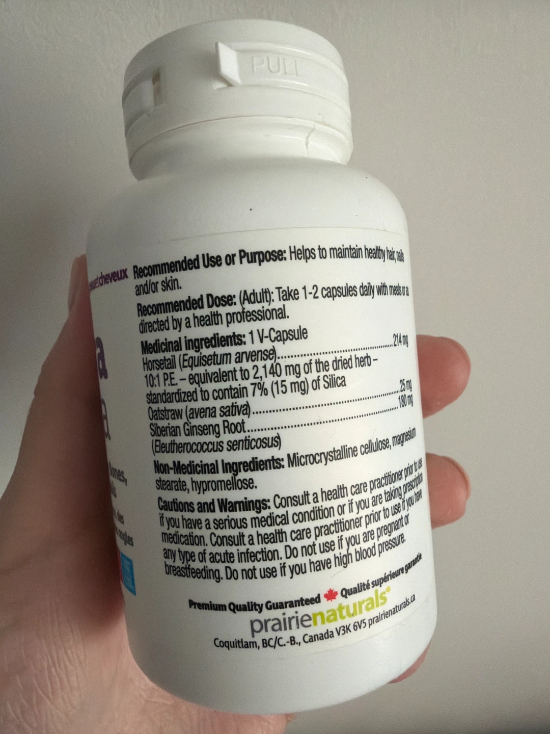 Prairie Naturals Ultra Silica Hair Skin Nails Supplement - photo 2