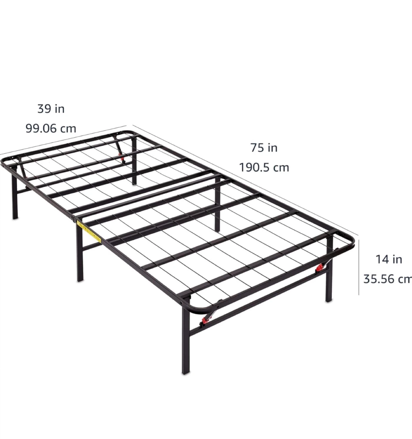 Twin Bed Frame - 14” Foldable - photo 5