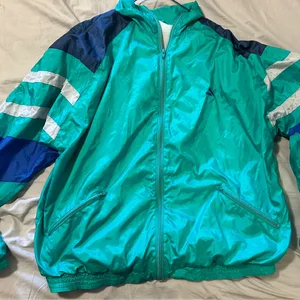 Vintage Puma Windbreaker Jacket Teal Blue (Ad Up = Available)