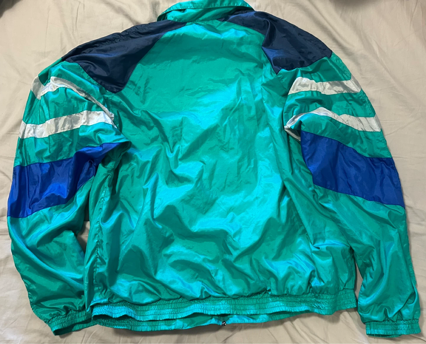 Vintage Puma Windbreaker Jacket Teal Blue (Ad Up = Available) - photo 2
