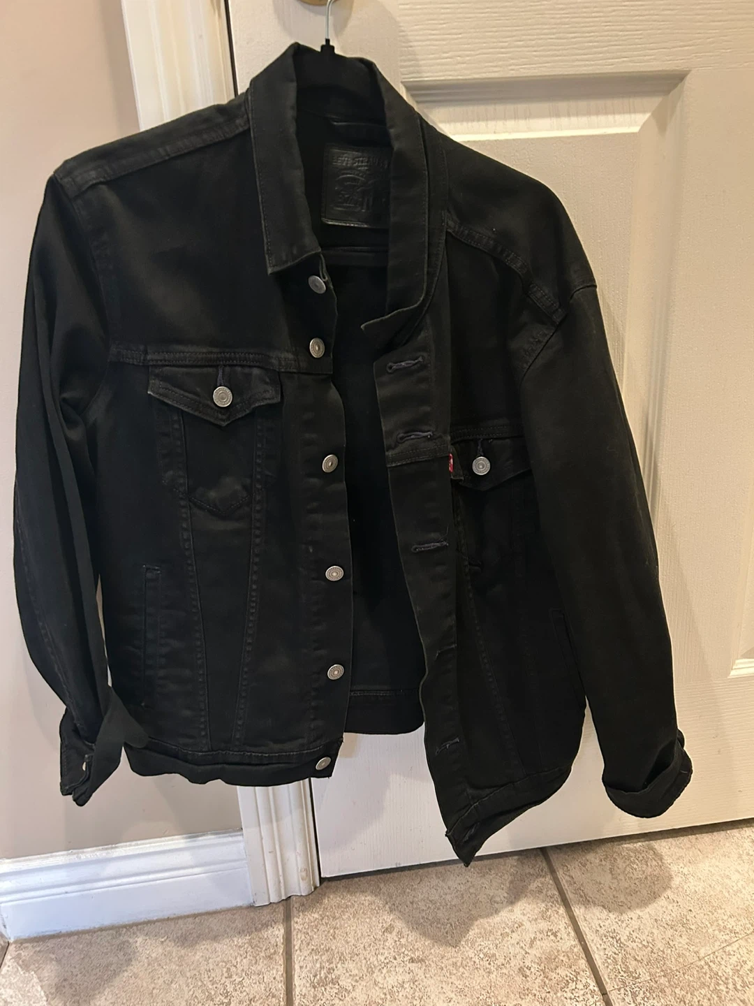 Levi's Black Denim Trucker Jacket - photo 2