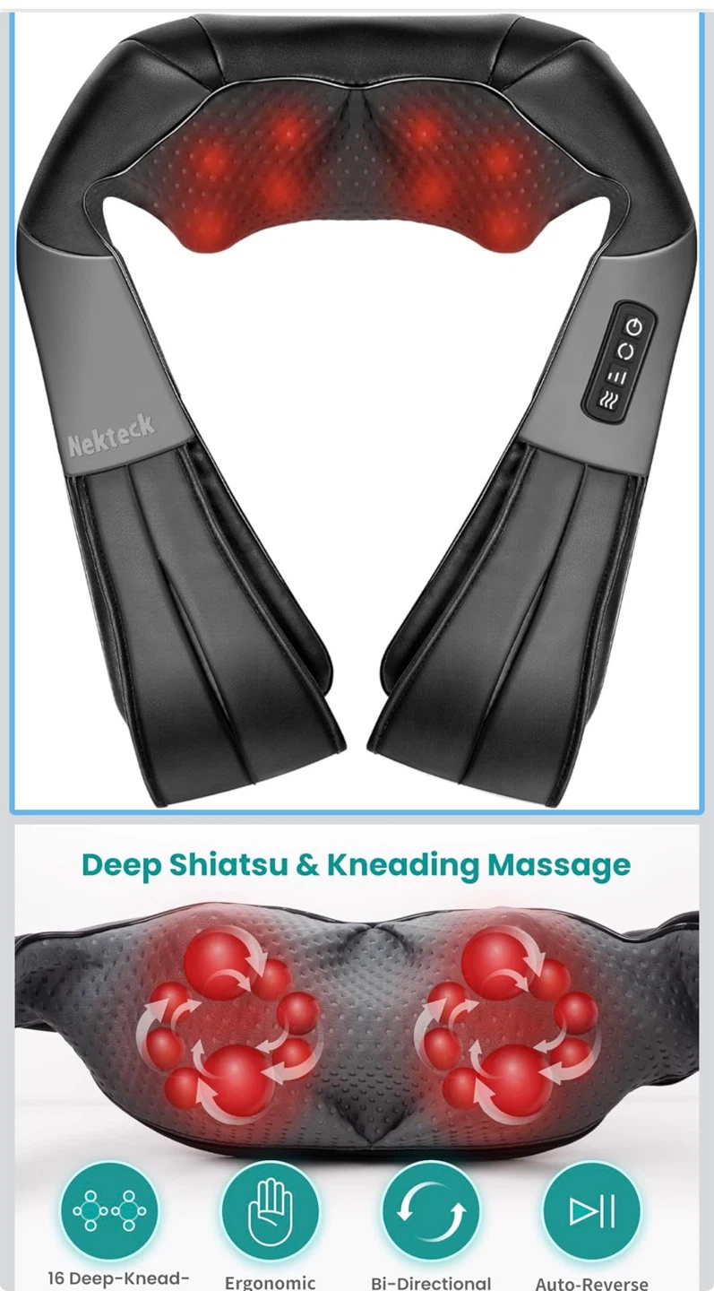Nekteck Deep Shiatsu Neck Massager