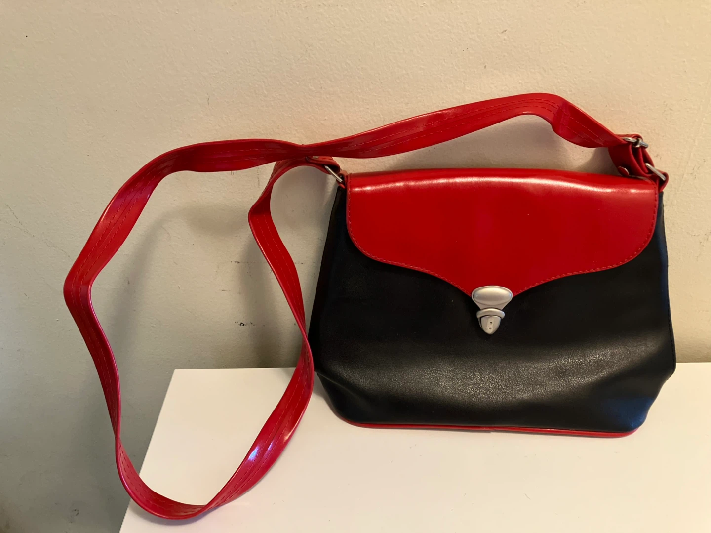 Black and Red Shoulder Bag