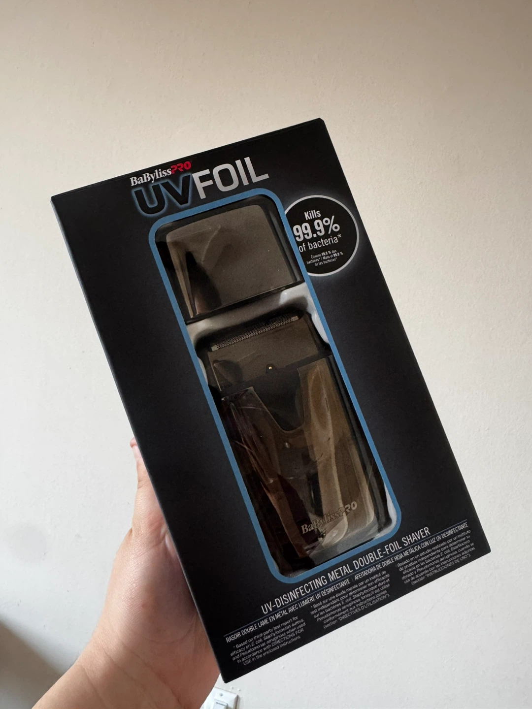 BaBylissPRO UVFOIL UV-Disinfecting Metal Double-Foil Shaver