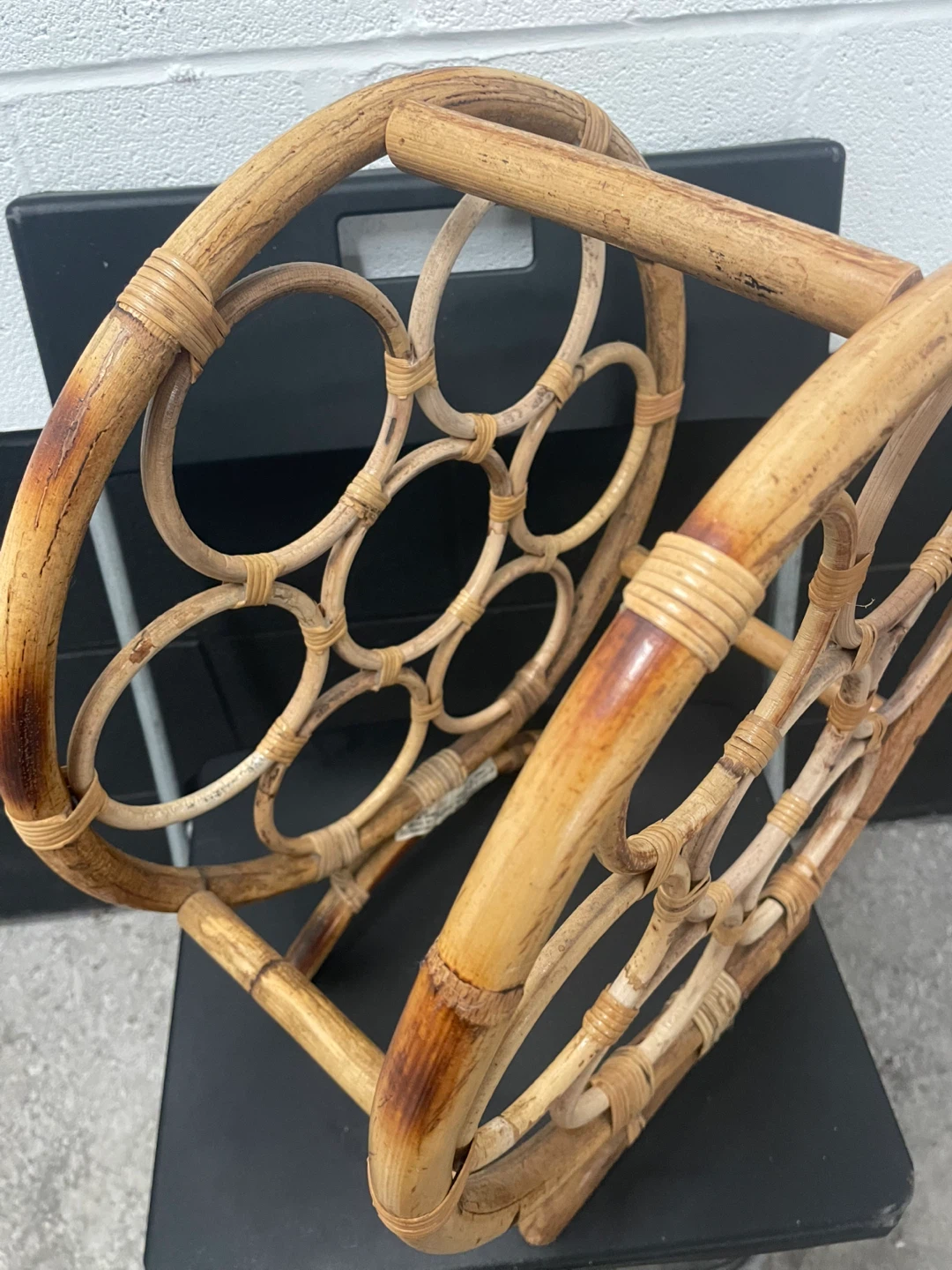Rattan Wine Rack - photo 2