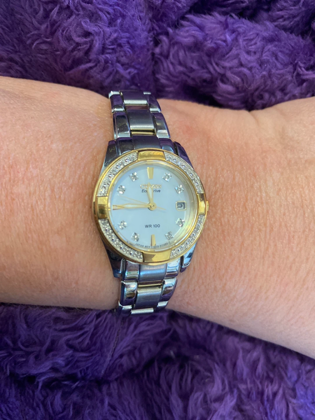 Citizen Eco-Drive Watch - Two-Tone Stainless Steel with Diamonds - photo 2