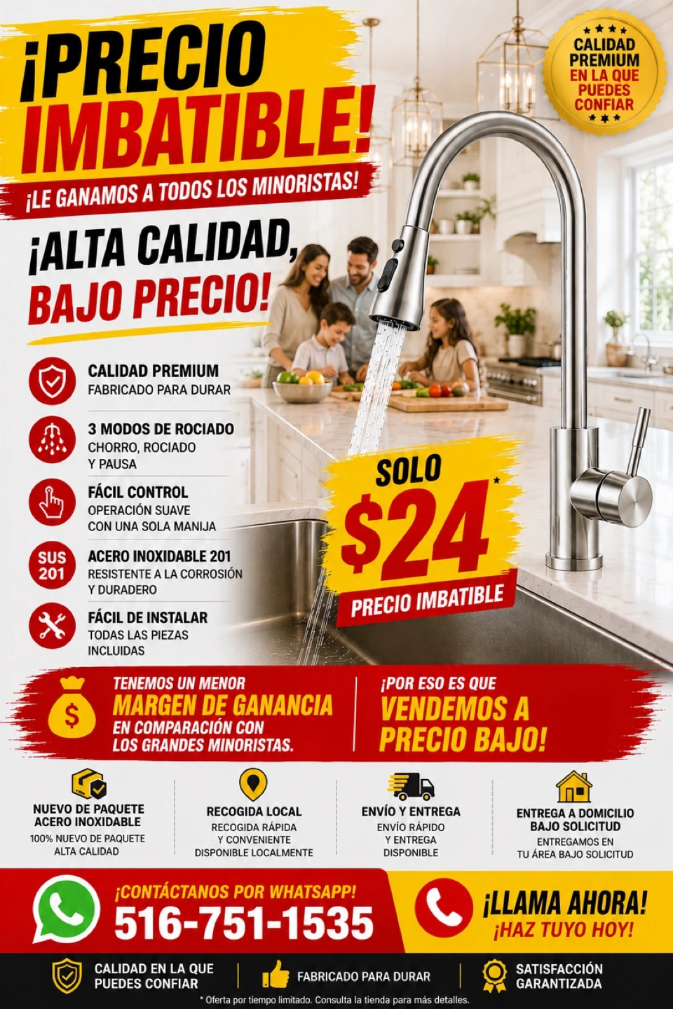 Stainless Steel Kitchen Faucet