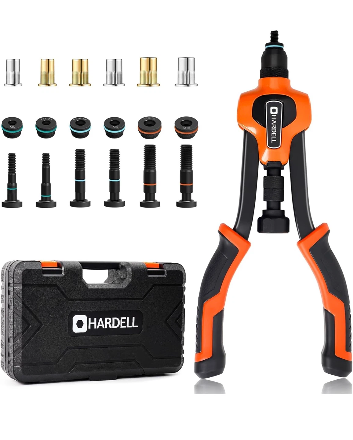 Hardell Rivet Nut Tool Kit with Case
