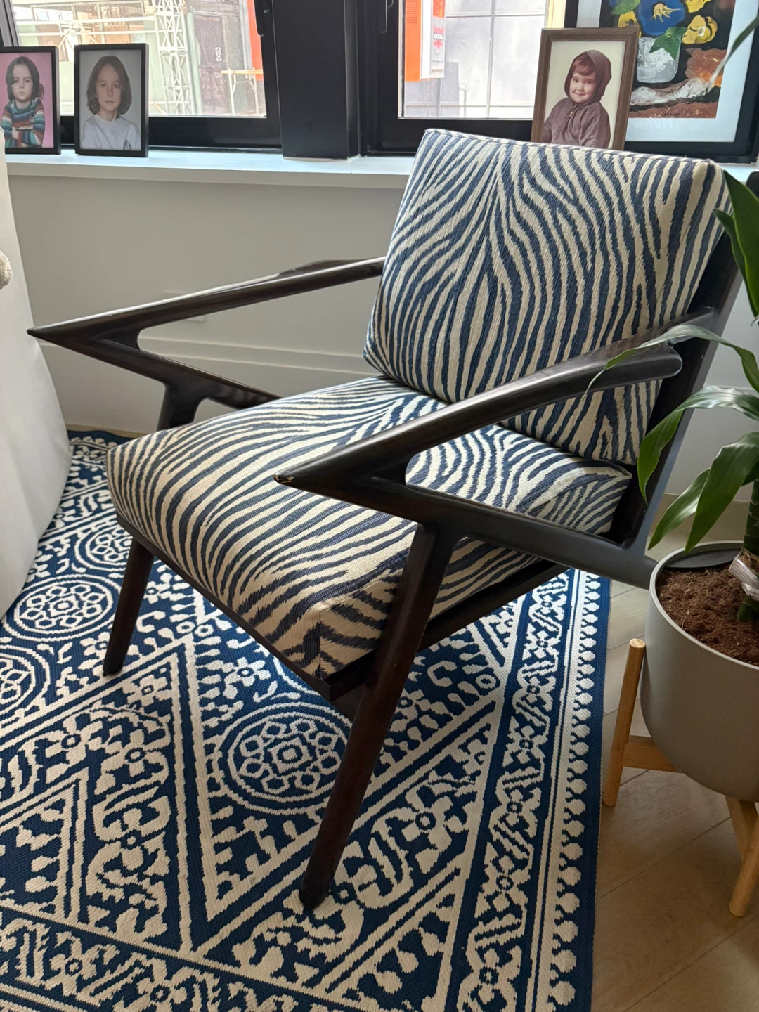 Armchair with Zebra Print Upholstery - photo 2