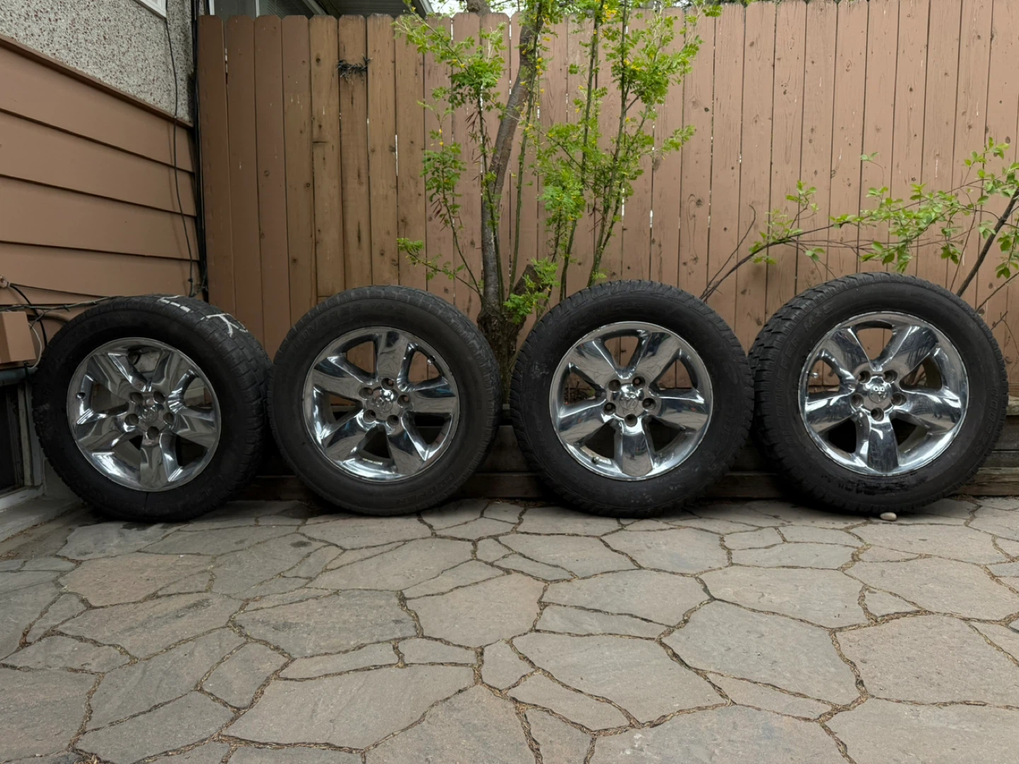 OEM Alloy Rims 20x8 Dodge Ram1500 5-Spoke Chrome Clad 2013-2021