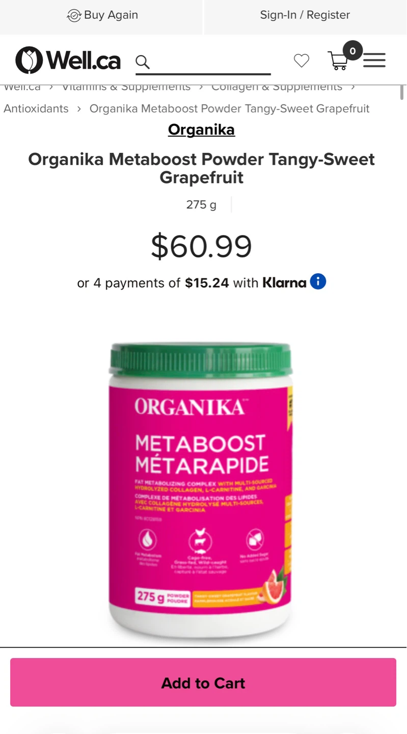 Organika MetaBoost Powder - Tangy Grapefruit - photo 4