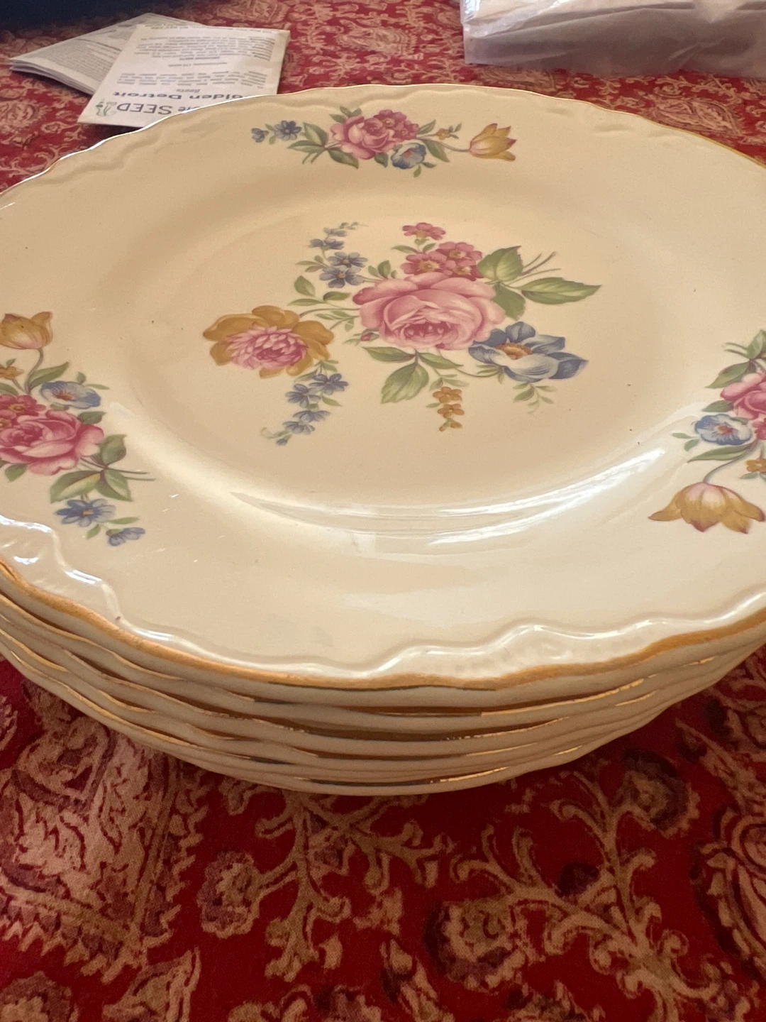 Set of Vintage Floral Dinner Ware - photo 4