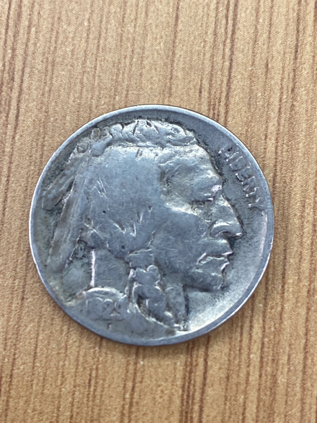 1929Buffalo Nickel Five Cents Coin