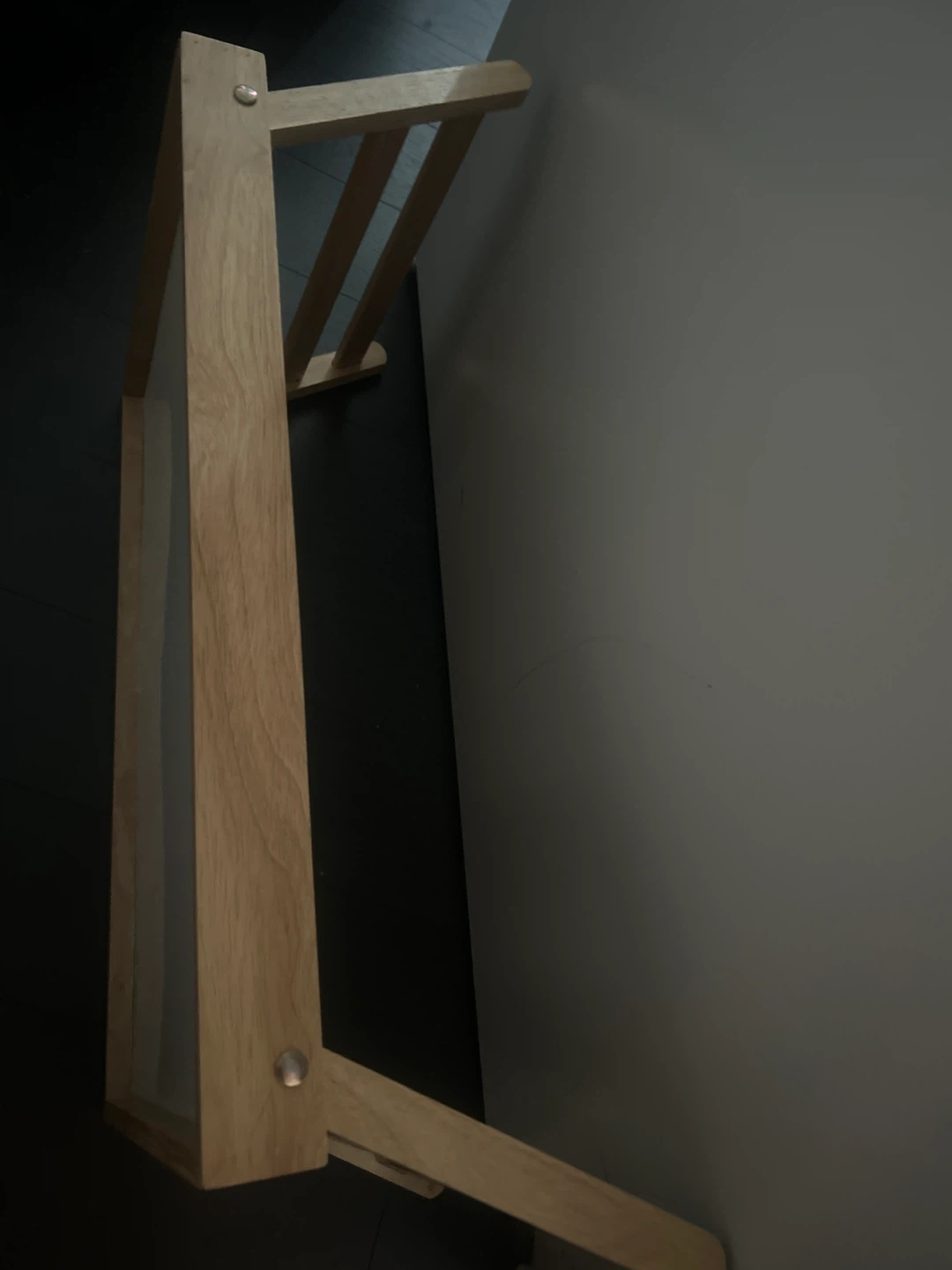2 Wooden Folding Tray Tables - photo 3