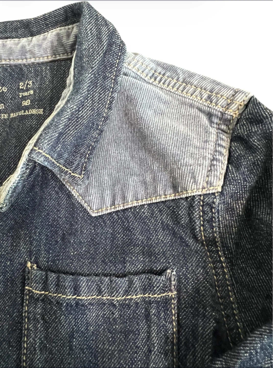 Zara Baby Boy Denim Button-Up Shirt Size 2/3Y - photo 4