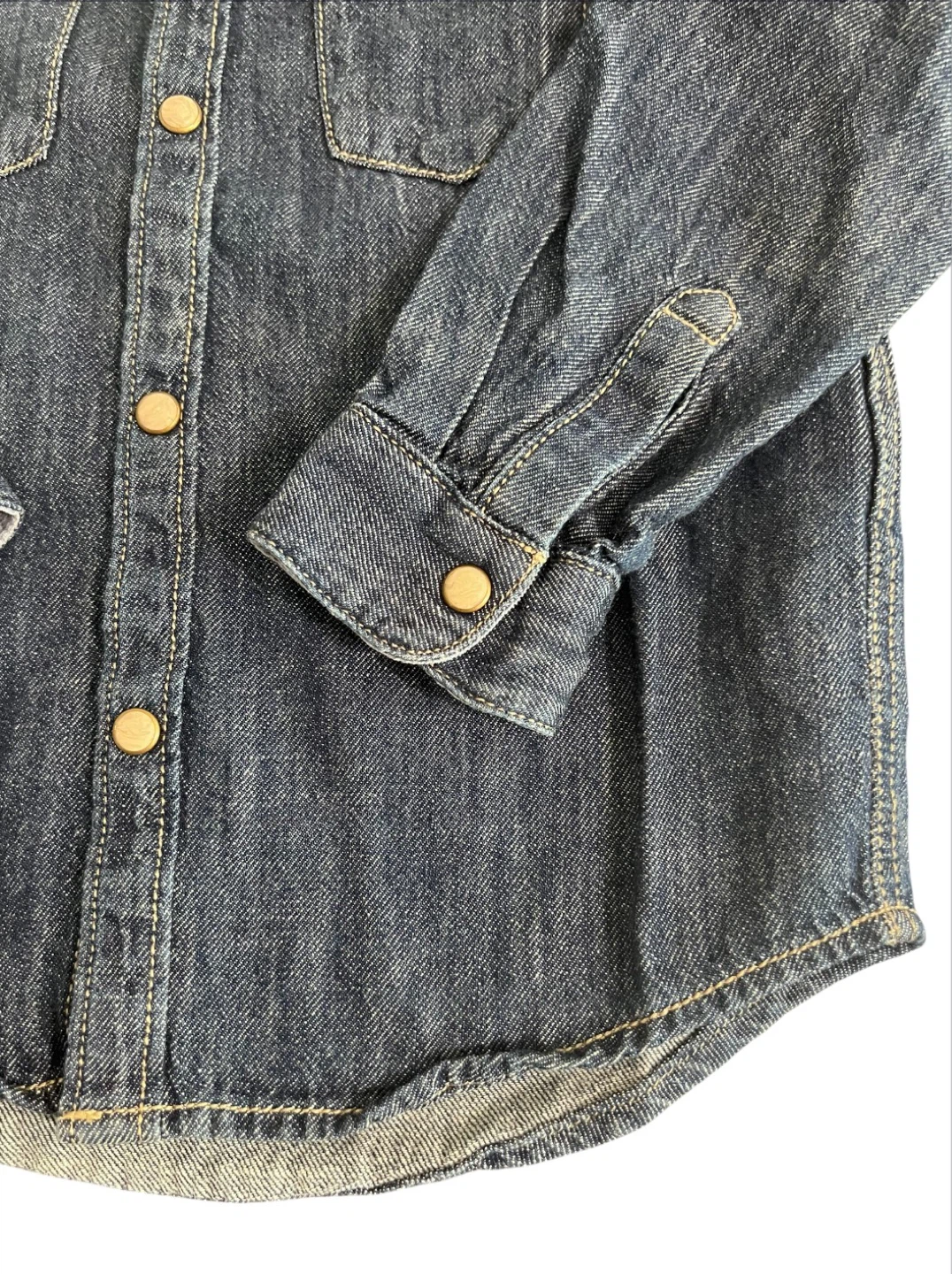 Zara Baby Boy Denim Button-Up Shirt Size 2/3Y - photo 2