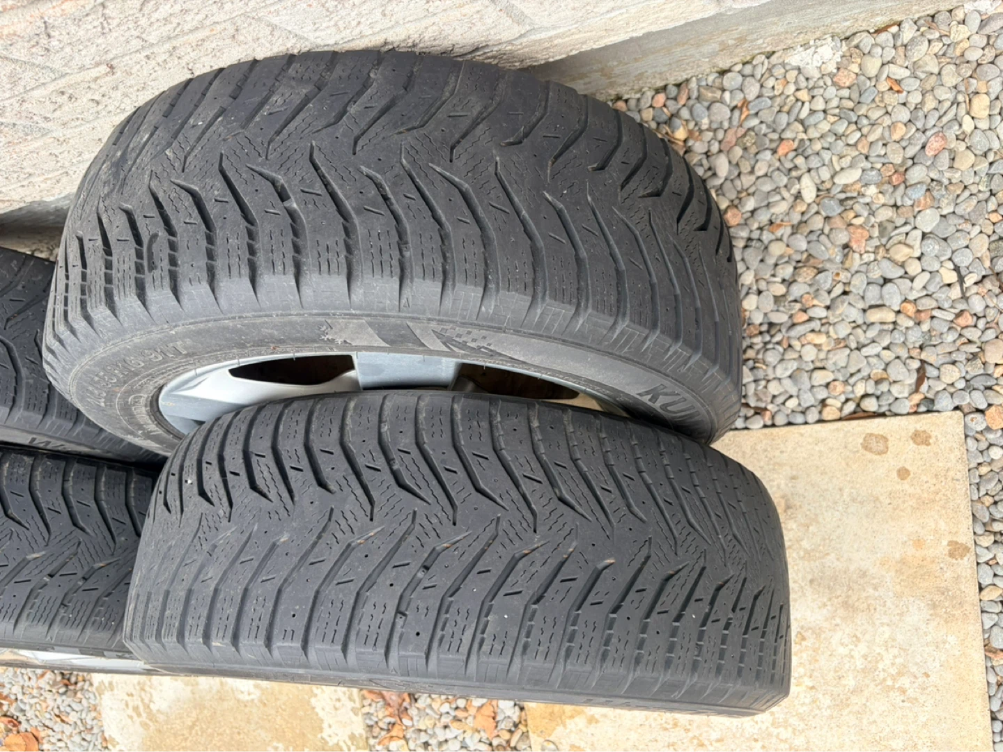 OEM Vw 5x112 wheels with Kumho WinterCraft Ice Wi31 Tires - photo 5