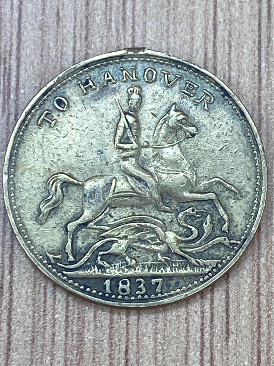1837 Victoria Queen G.M. H.M. Coin